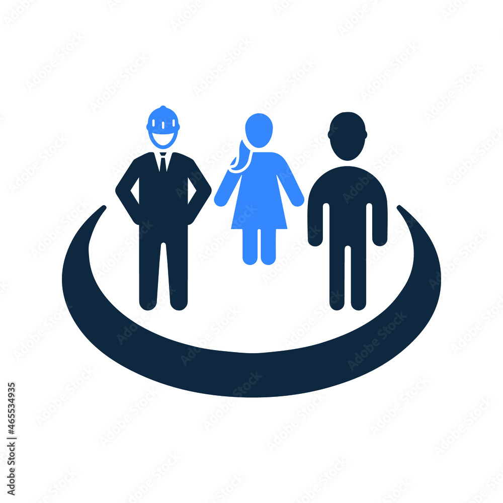 Friendship, network icon. Simple editable vector illustration.