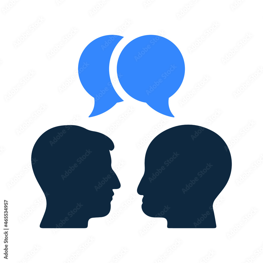 Chat, communication icon. Simple editable vector design isolated on a white background. Chat, communication icon. Simple editable vector design isolated on a white background.