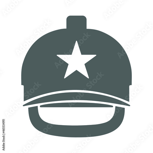 Helmet, hard hat icon. Simple editable vector illustration.