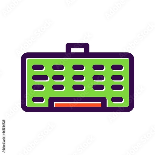 Keyboard Filled Vector Icon Design