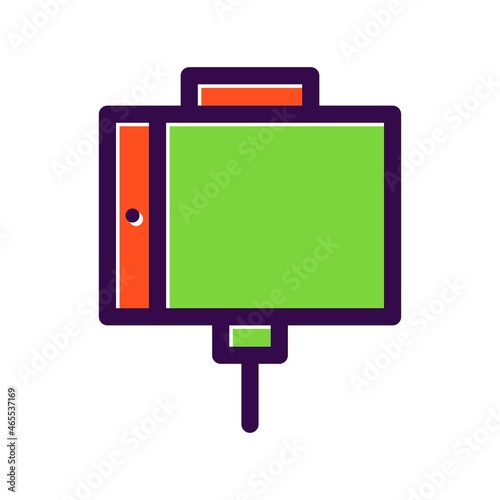 Selfie Stick Filled Vector Icon Design