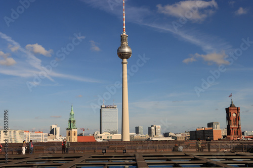 Berliner Skyline; Blick vom Humboldt Forum nach Osten