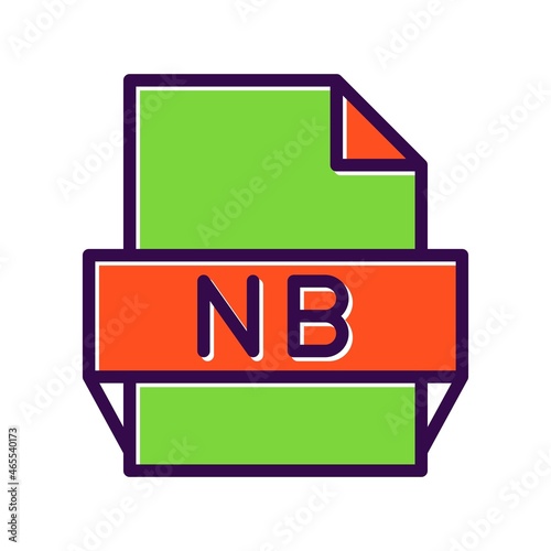 Nb Filled Vector Icon Design