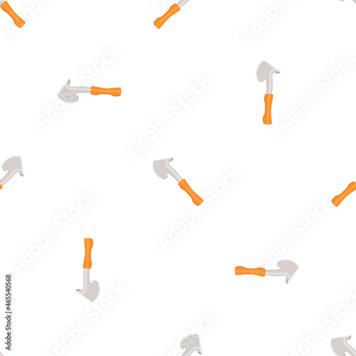 Illustration on theme pattern steel axes with wooden handle