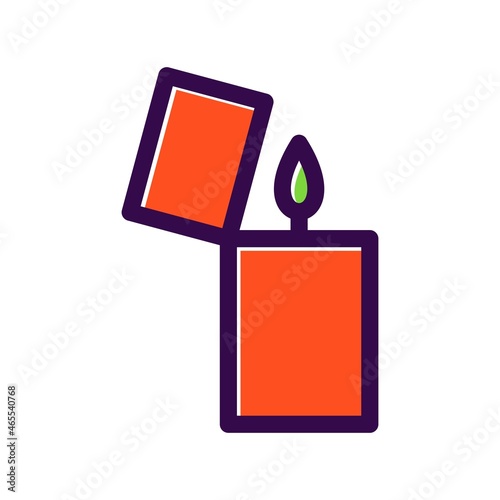 Flammable Filled Vector Icon Design