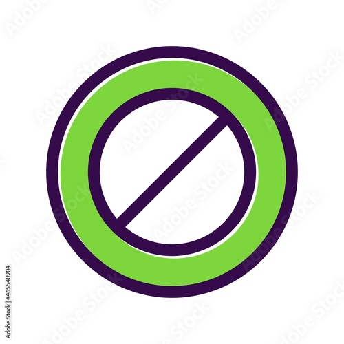 Prohibition Filled Vector Icon Design