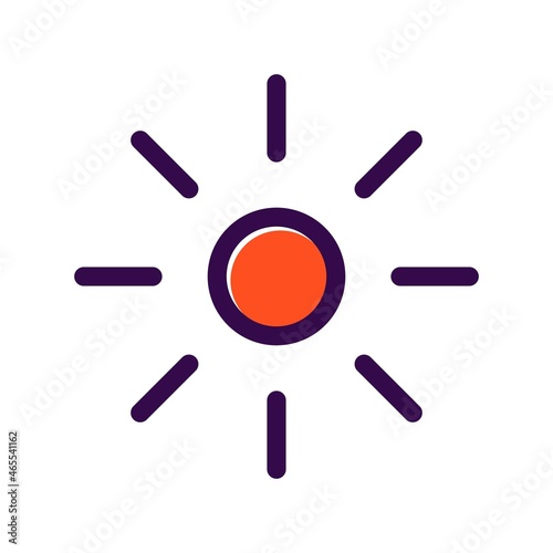 Brightness Filled Vector Icon Design