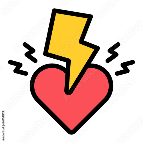 heart filled outline icon
