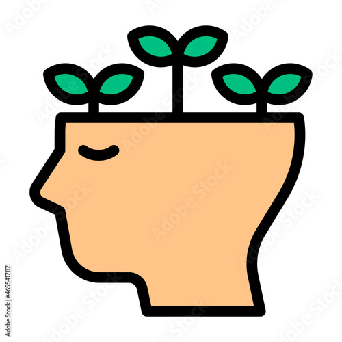 plant filled outline icon