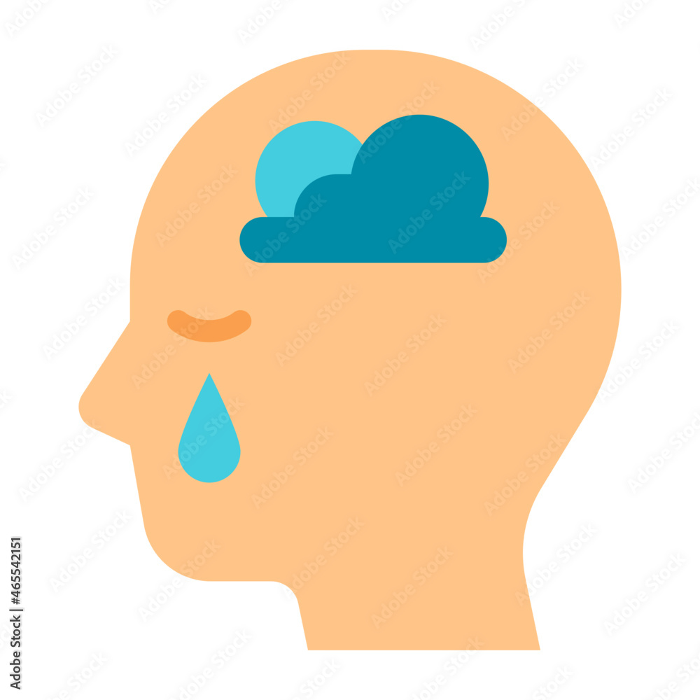 depression flat icon depression flat icon