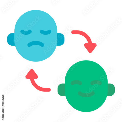 bipolar flat icon