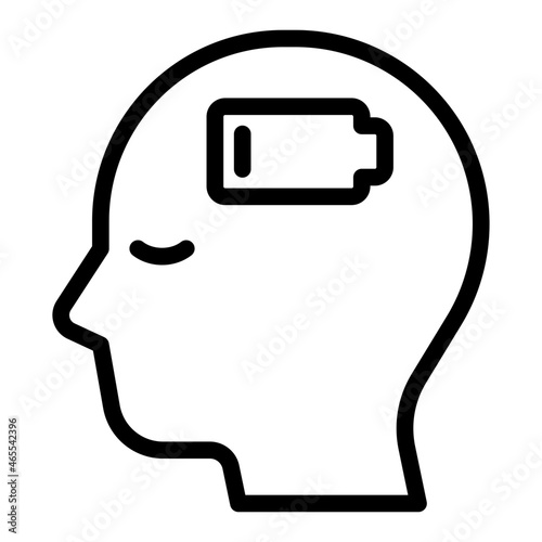 exhaustion outline icon