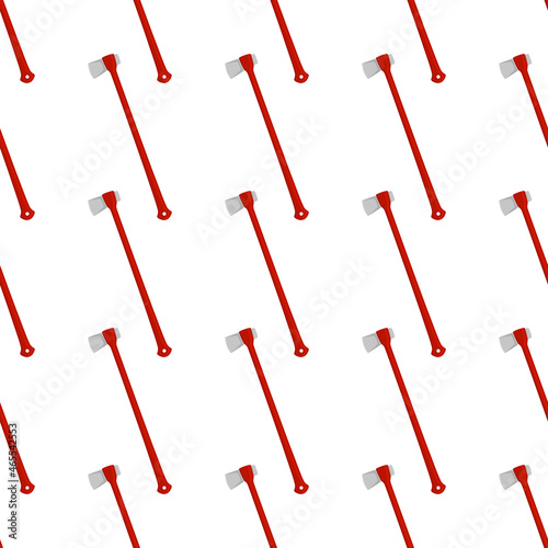 Illustration on theme pattern steel axes with wooden handle