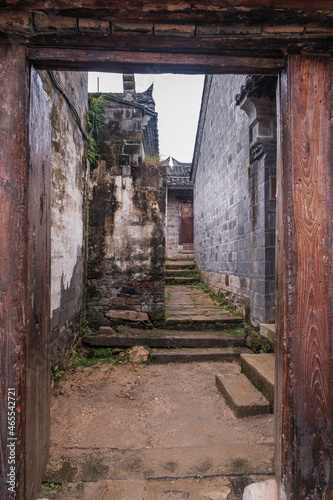 Scenery of Dingli Bay Ancient Town  Xinyang  Henan