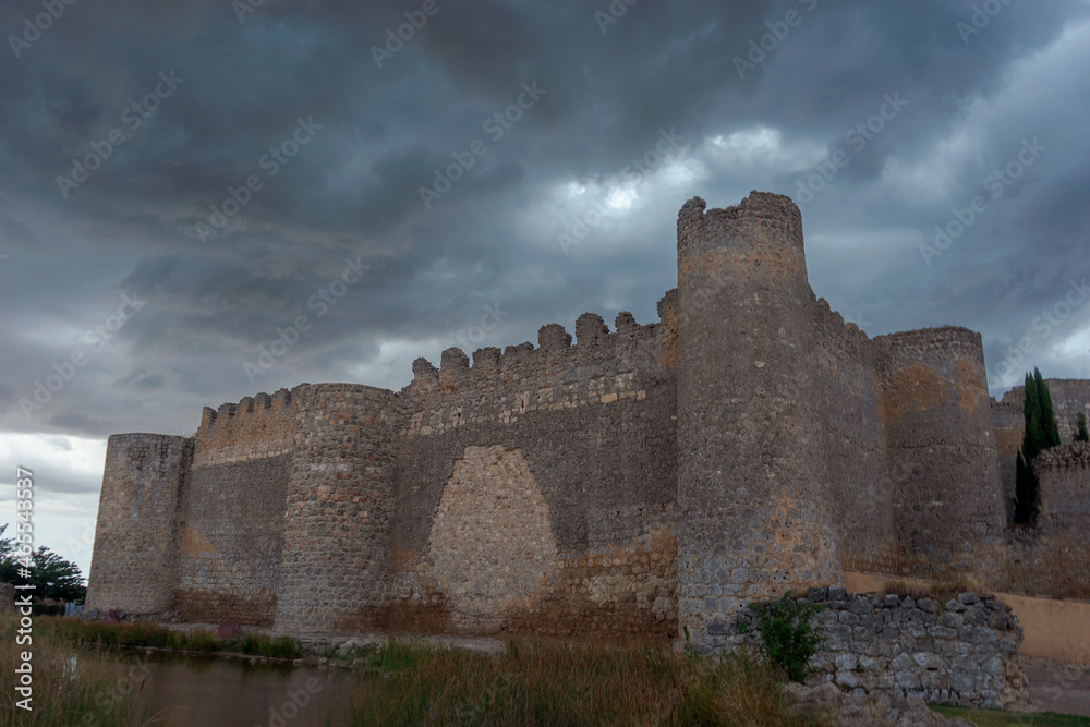 Castillo del municipio de Urueña en la provincia de Valladolid, España