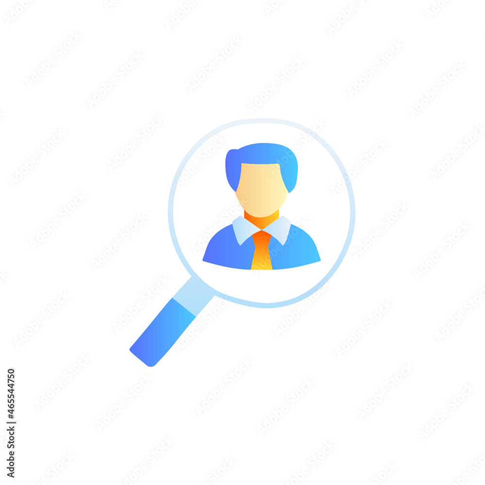 find man icon in gradient color style find man icon in gradient color style