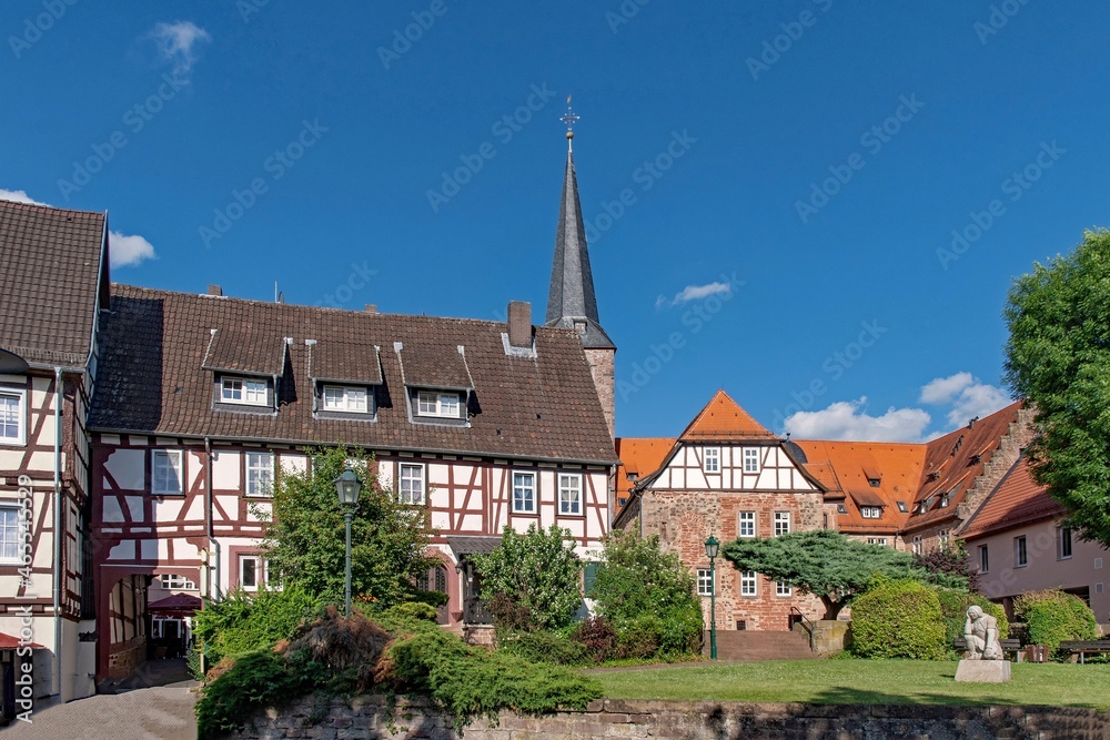 Das ehemalige Benediktinerkloster in Schlüchtern in Hessen in Deutschland 