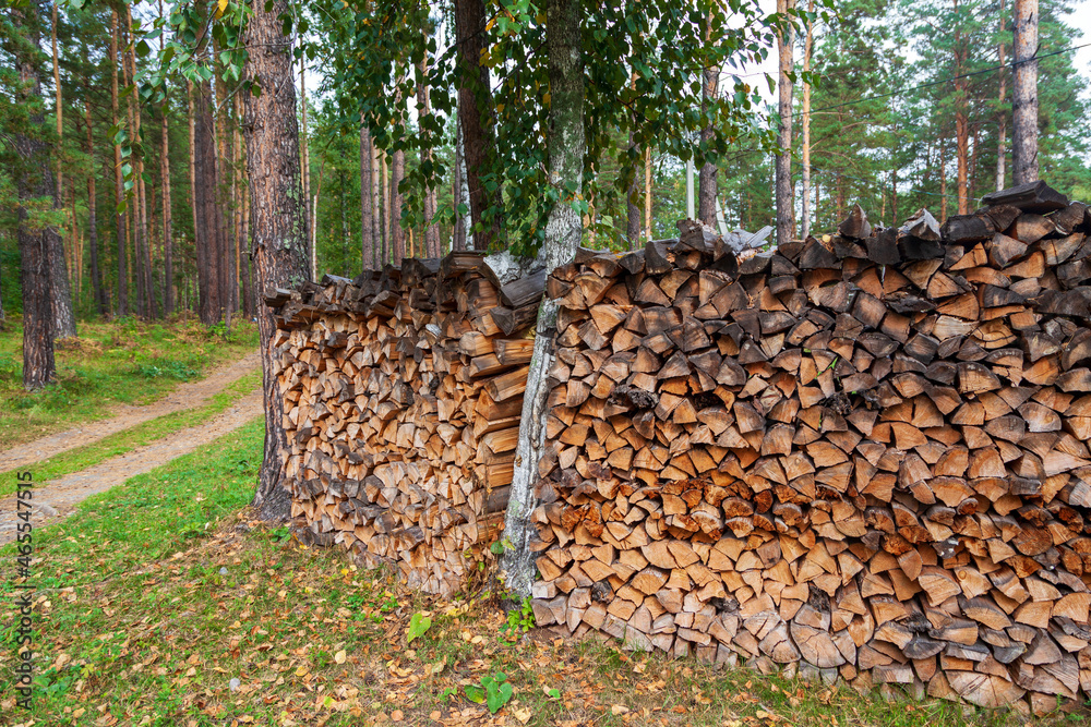 Energy crisis in Europe, stock of firewood for the winter