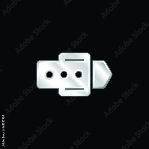Belt Shopping Product silver plated metallic icon