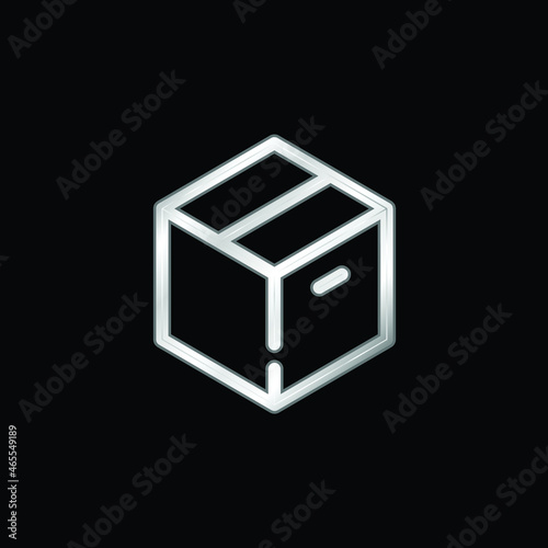 Big Box silver plated metallic icon