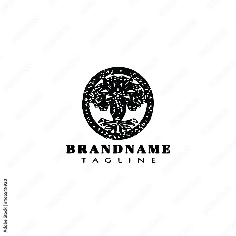 tree with roots logo cartoon icon design template black isolated concept illustration tree with roots logo cartoon icon design template black isolated concept illustration