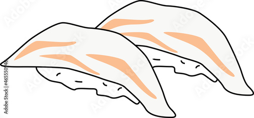 二貫の美味しい鯛のお寿司 photo