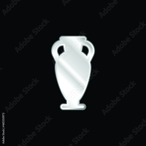 Amphora silver plated metallic icon