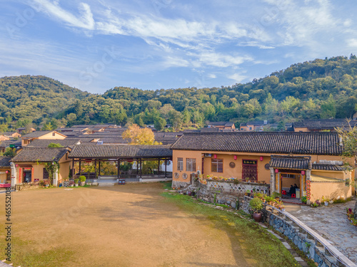 Scenery of Tianpu Dawan Ancient Town, Xinyang, Henan photo