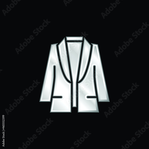 Blazer silver plated metallic icon