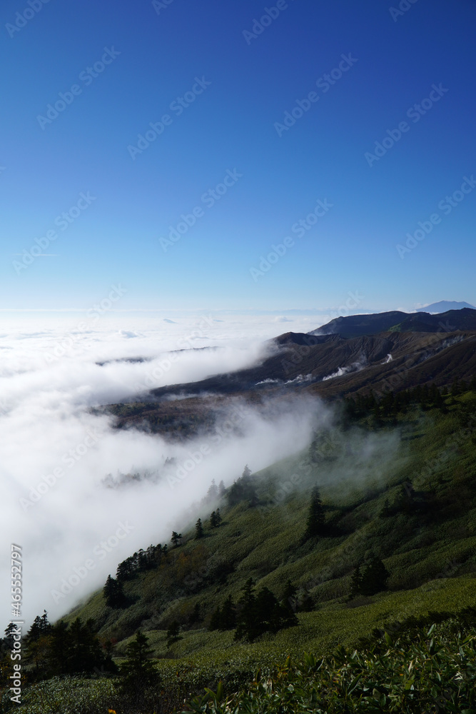 渋峠からの眺めた雲海