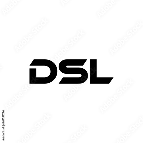 DSL letter logo design with white background in illustrator, vector logo modern alphabet font overlap style. calligraphy designs for logo, Poster, Invitation, etc.