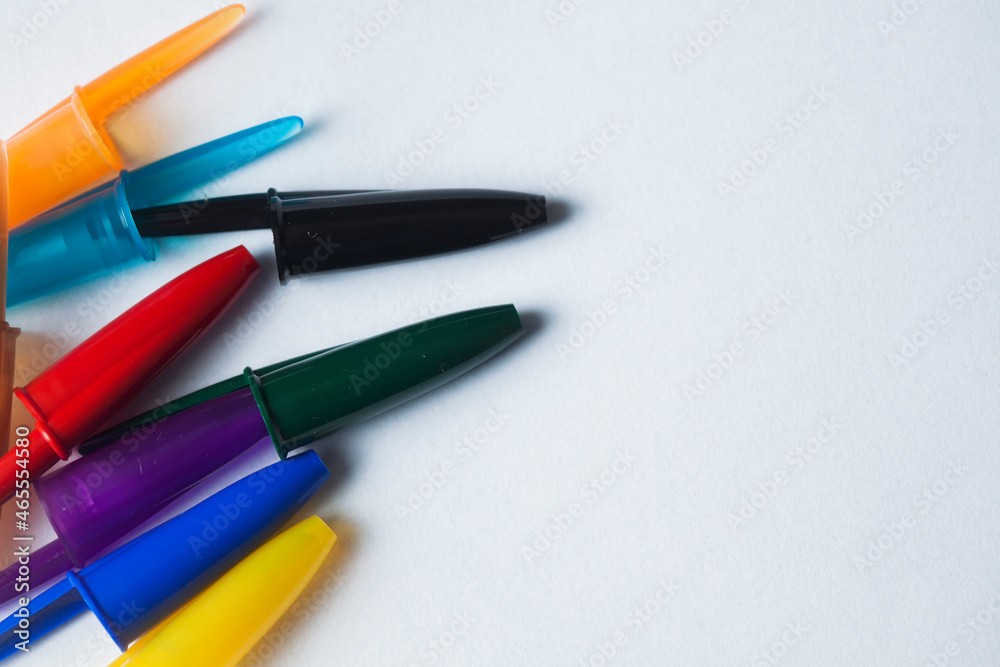 Blue plastic ballpoint pen . High quality photo Blue plastic ballpoint pen . High quality photo