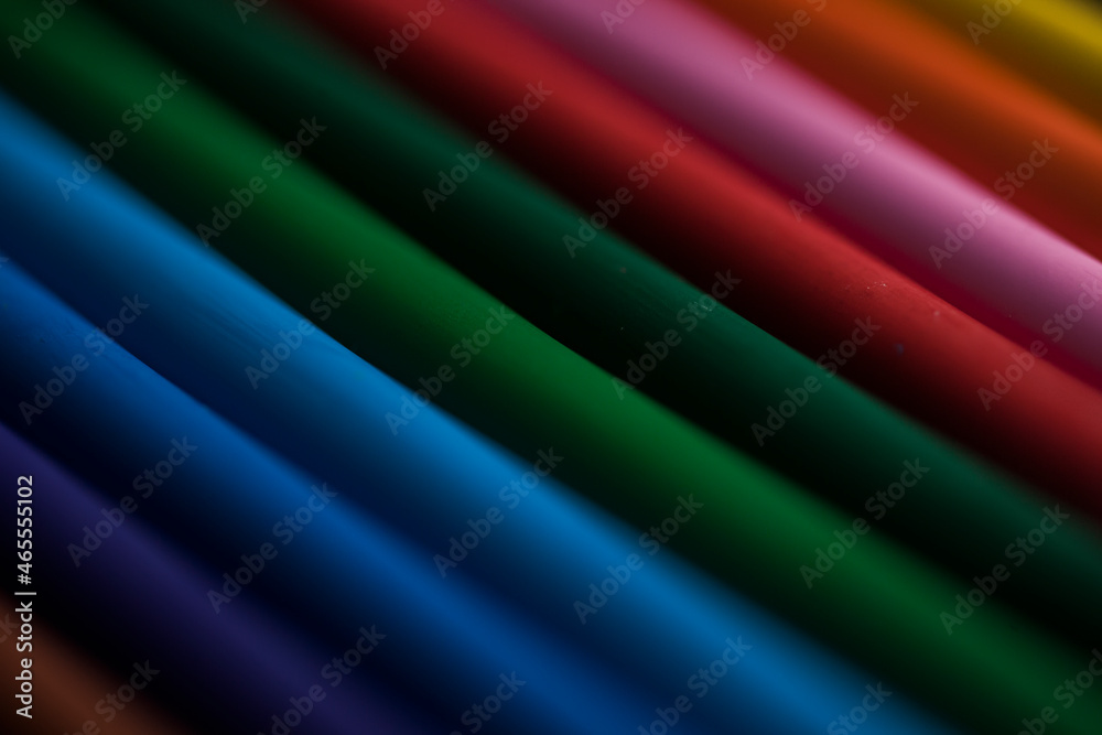 Colored pencils details still. High quality photo