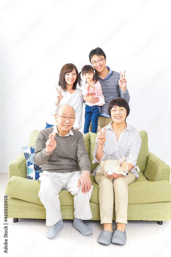三世代 ファミリー 集合写真イメージ 三世代 ファミリー 集合写真イメージ