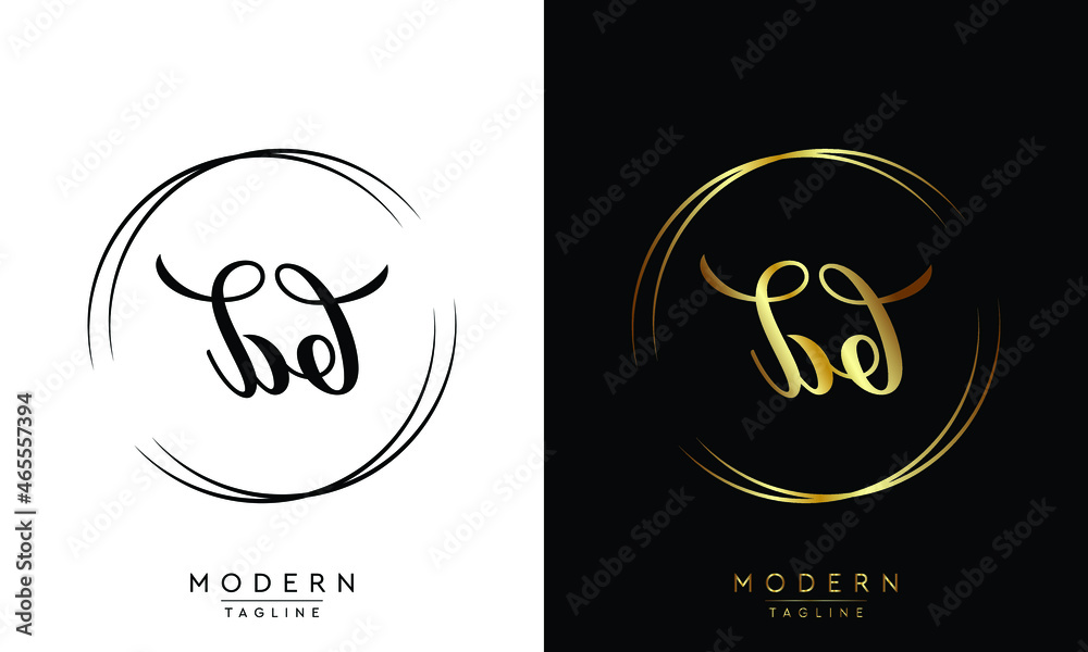 elegant bd signature handwritten vector creative logo design template elegant bd signature handwritten vector creative logo design template