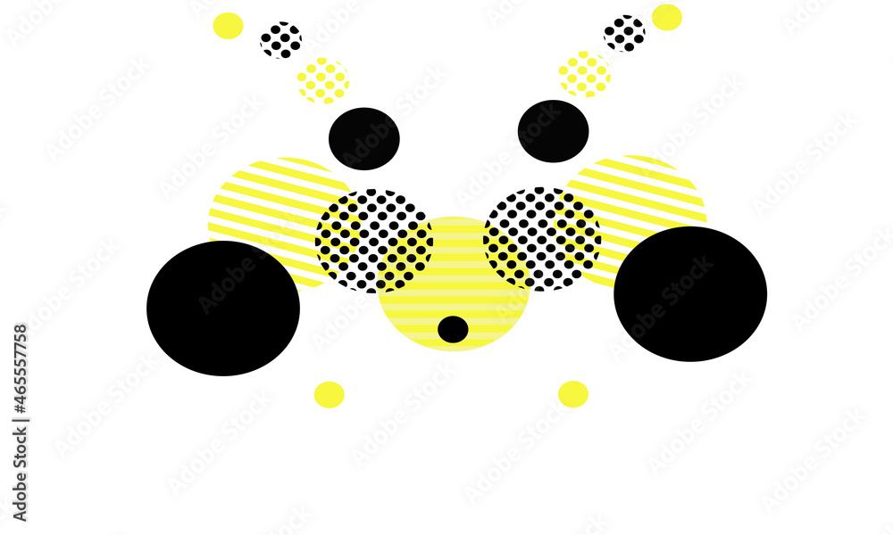 background with bubbles abstract geometry with bee animal theme
nice and interesting to look at