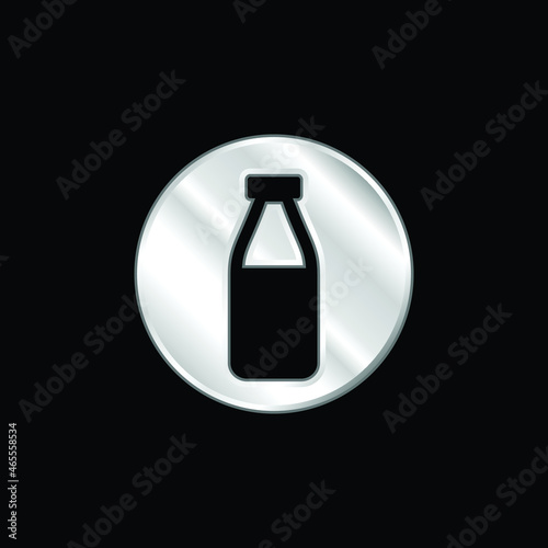 Allergens Milk silver plated metallic icon