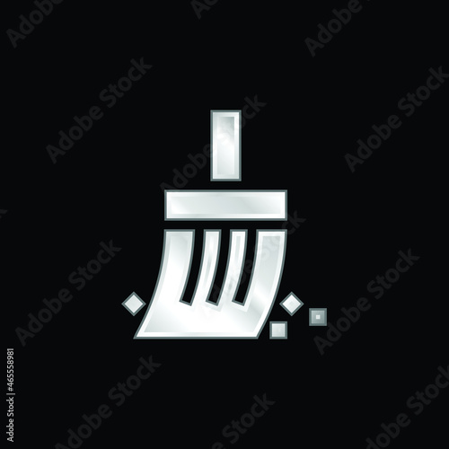 Archeology silver plated metallic icon