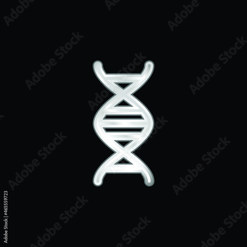Biology Class silver plated metallic icon