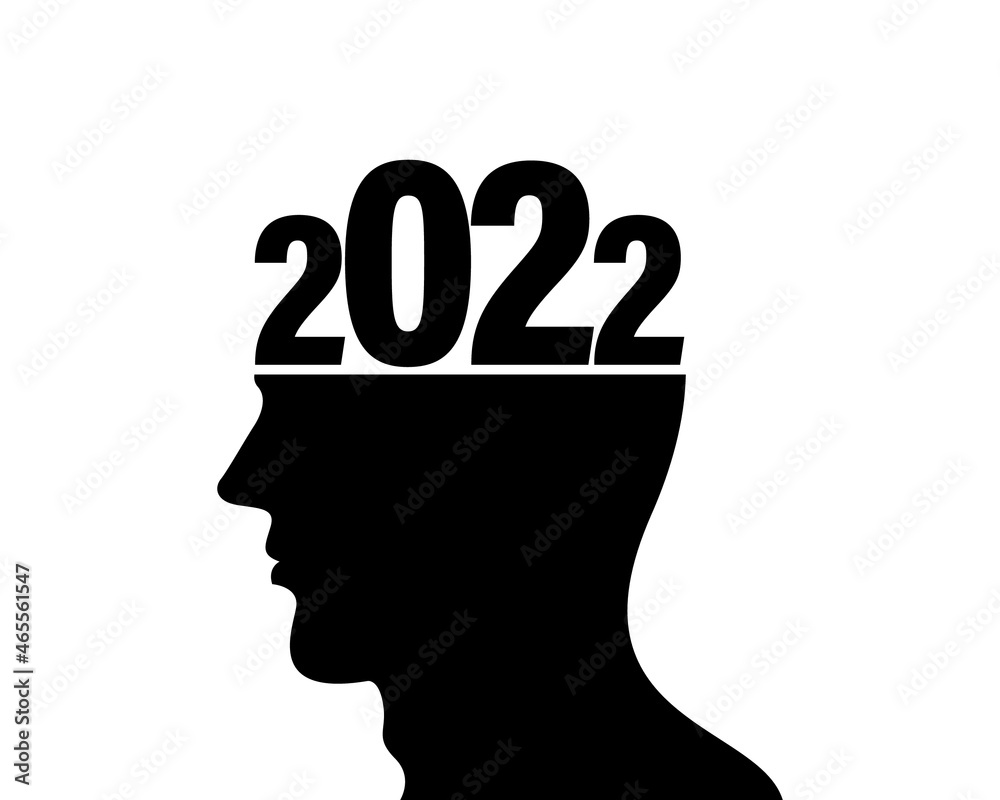 Logo 2022 new year with creative concept of human head, Vector illustration modern editable vector.
Logo 2022 new year with creative concept of human head, Vector illustration modern editable vector.