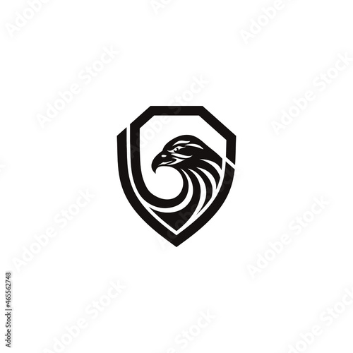 Eagle in a shield design