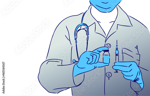 doctor medical officer treatment protection drawn