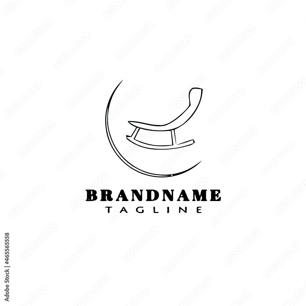 chair logo cartoon icon design cute black isolated vector illustration chair logo cartoon icon design cute black isolated vector illustration