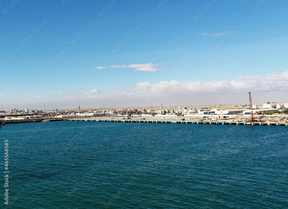 the harbour of nouakchott in Mauritania west africa