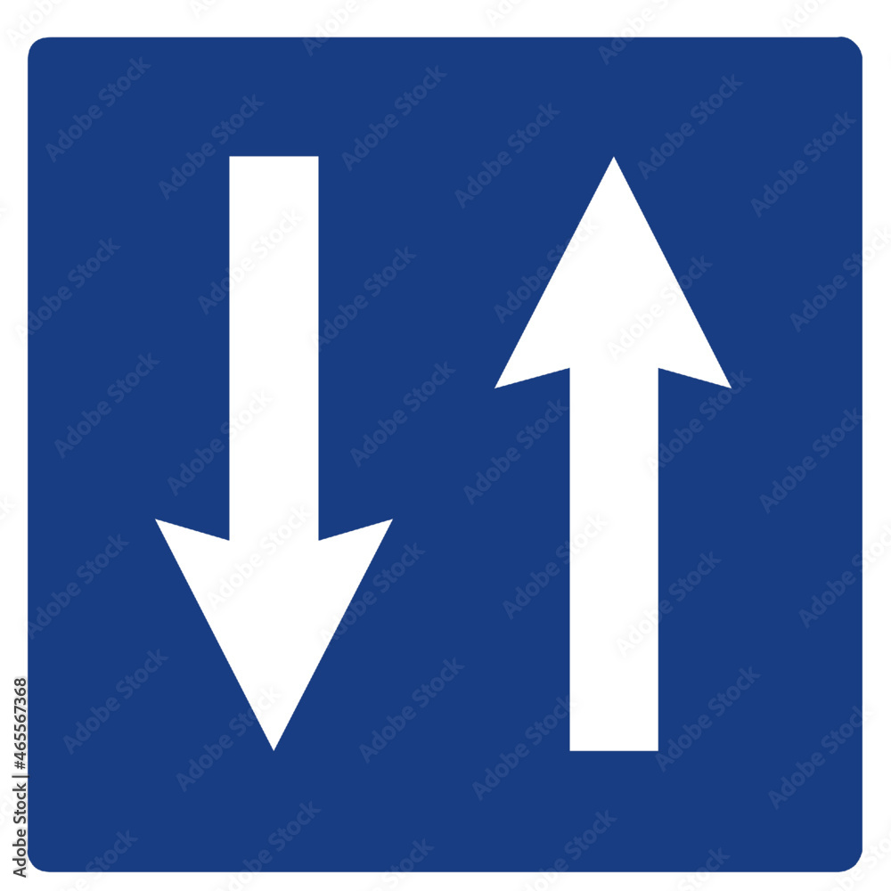 road sign information square two way road sign information square two way