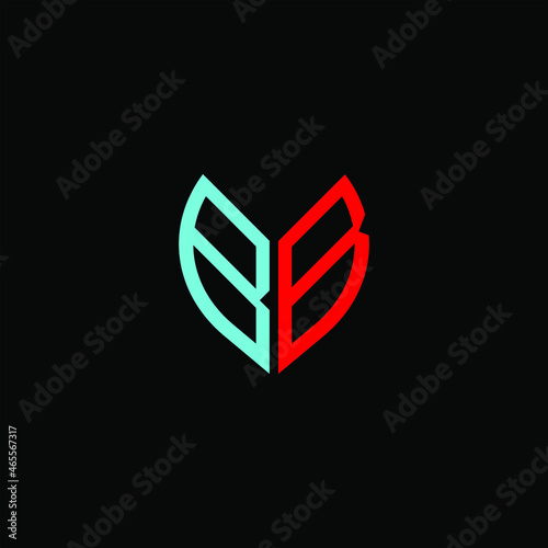 BB letter logo creative design. BB unique design
