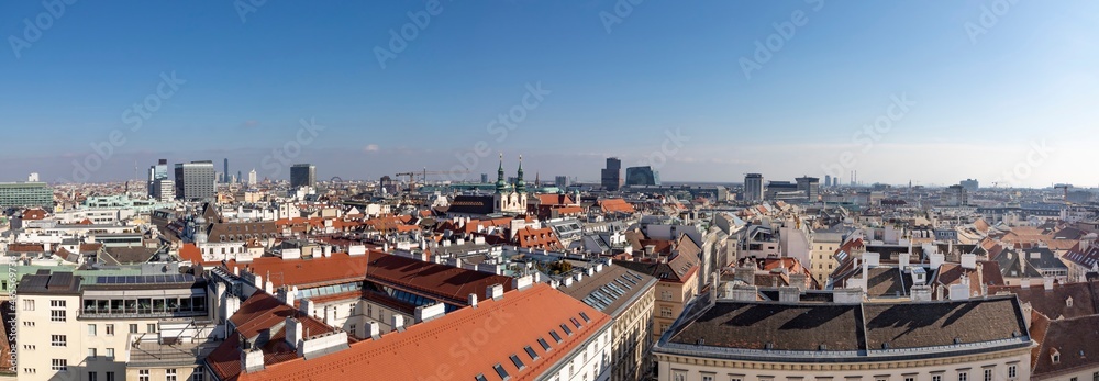 panoramic skyline of Vienna