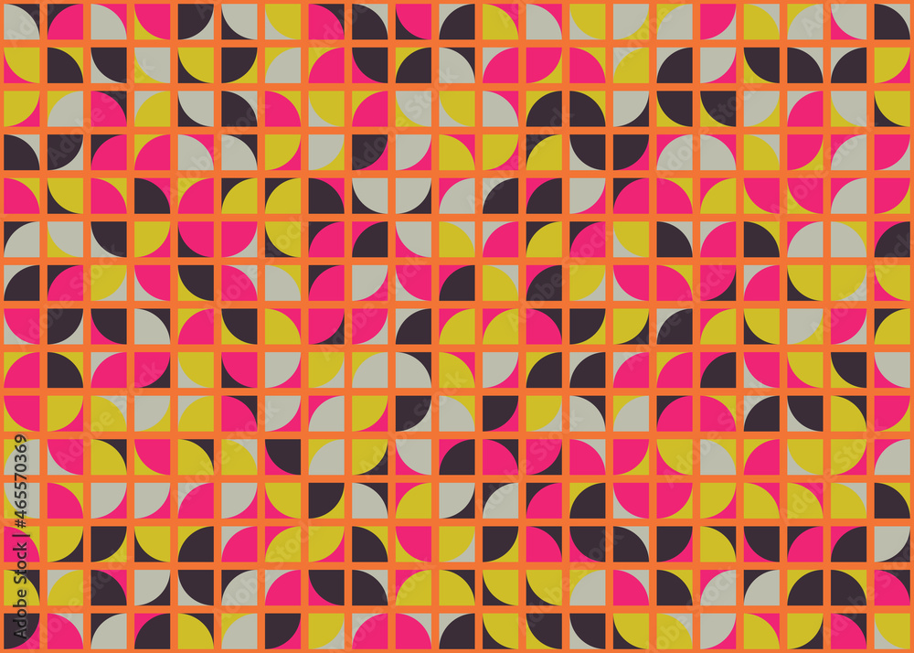 Abstract Geometric Pattern generative computational art illustration