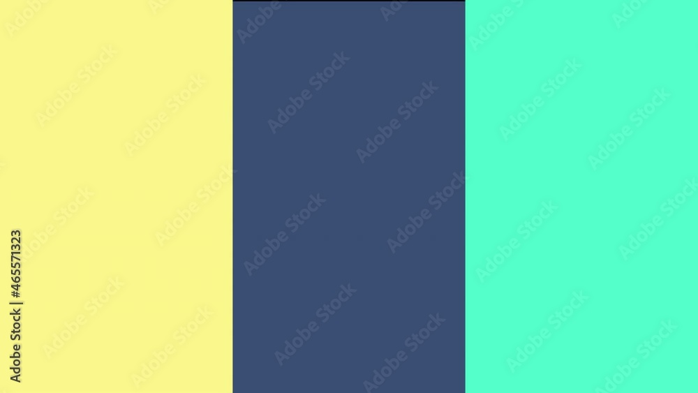 Three color video wipe transitions with alpha channel, in  blue, yellow and green