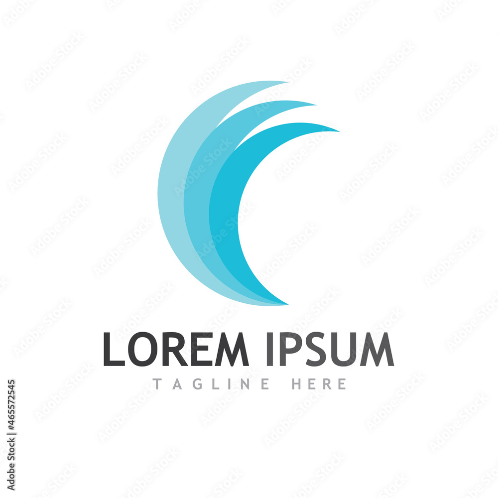 Water wave icon vector Water wave icon vector